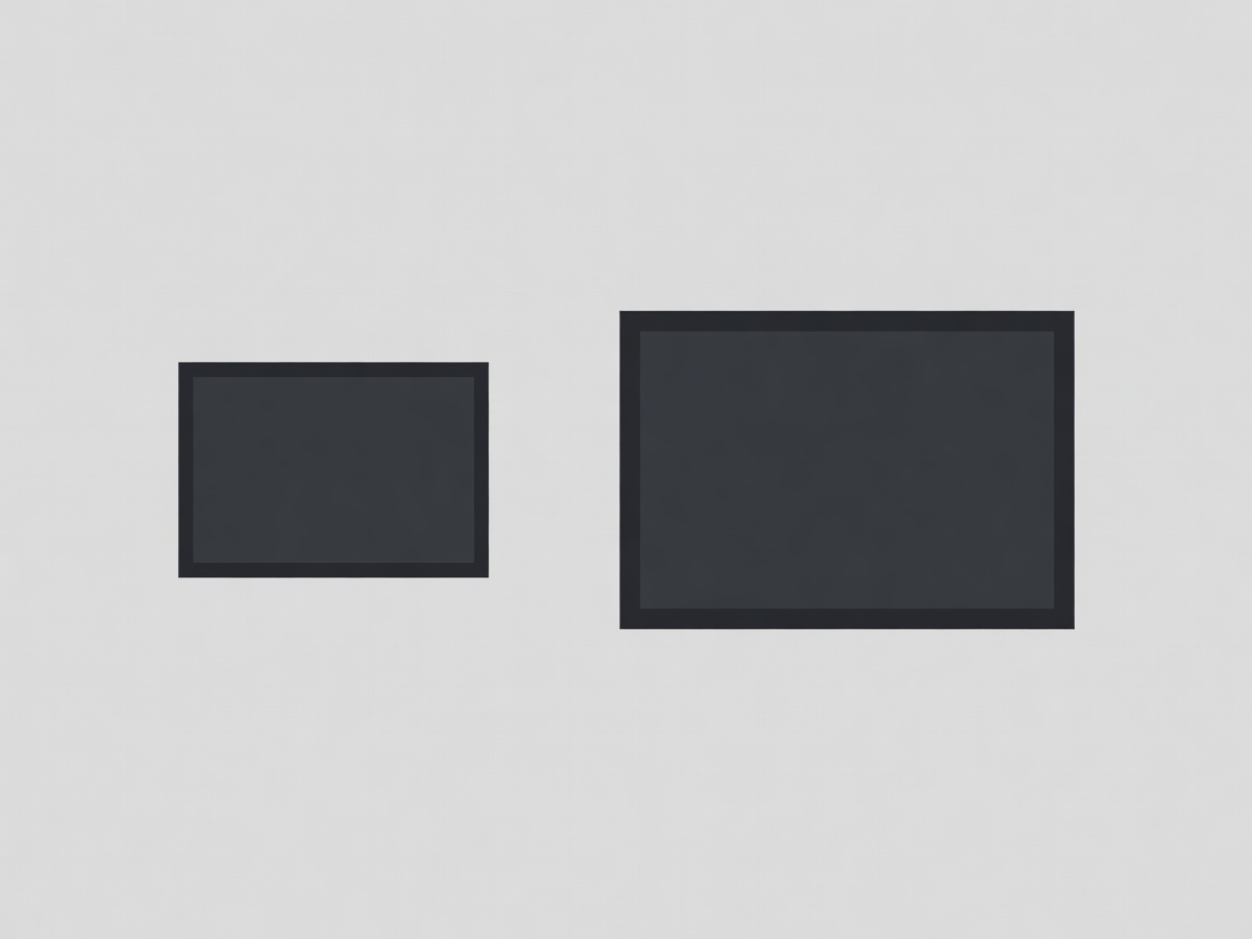 A size comparison diagram showing standard 1/2.55 inch sensors next to a massive 1-inch type sensor